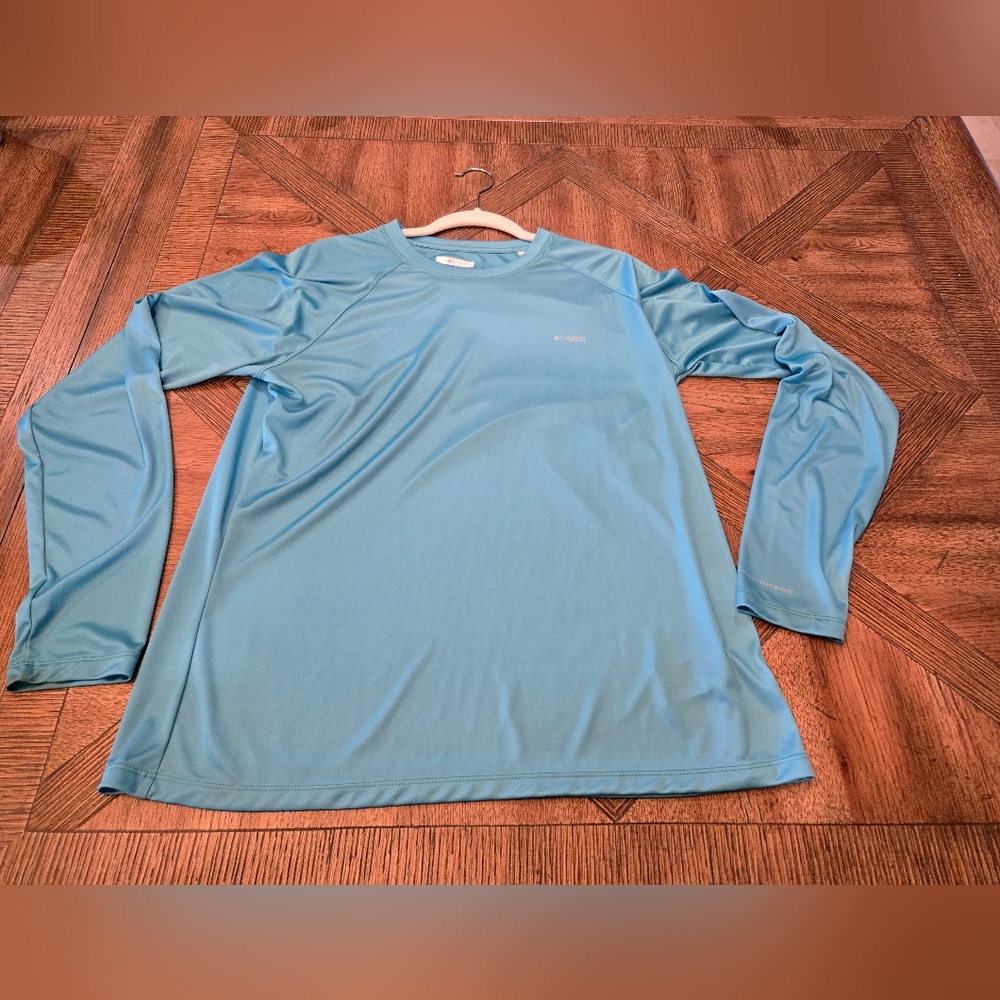 Columbia Blue Long Sleeve Shirt PFG size XL